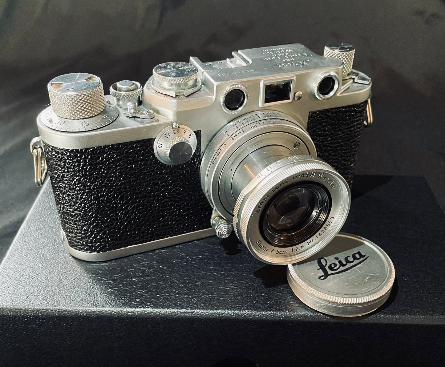 1953 Leica iiiF Red Dial with 2 Lenses