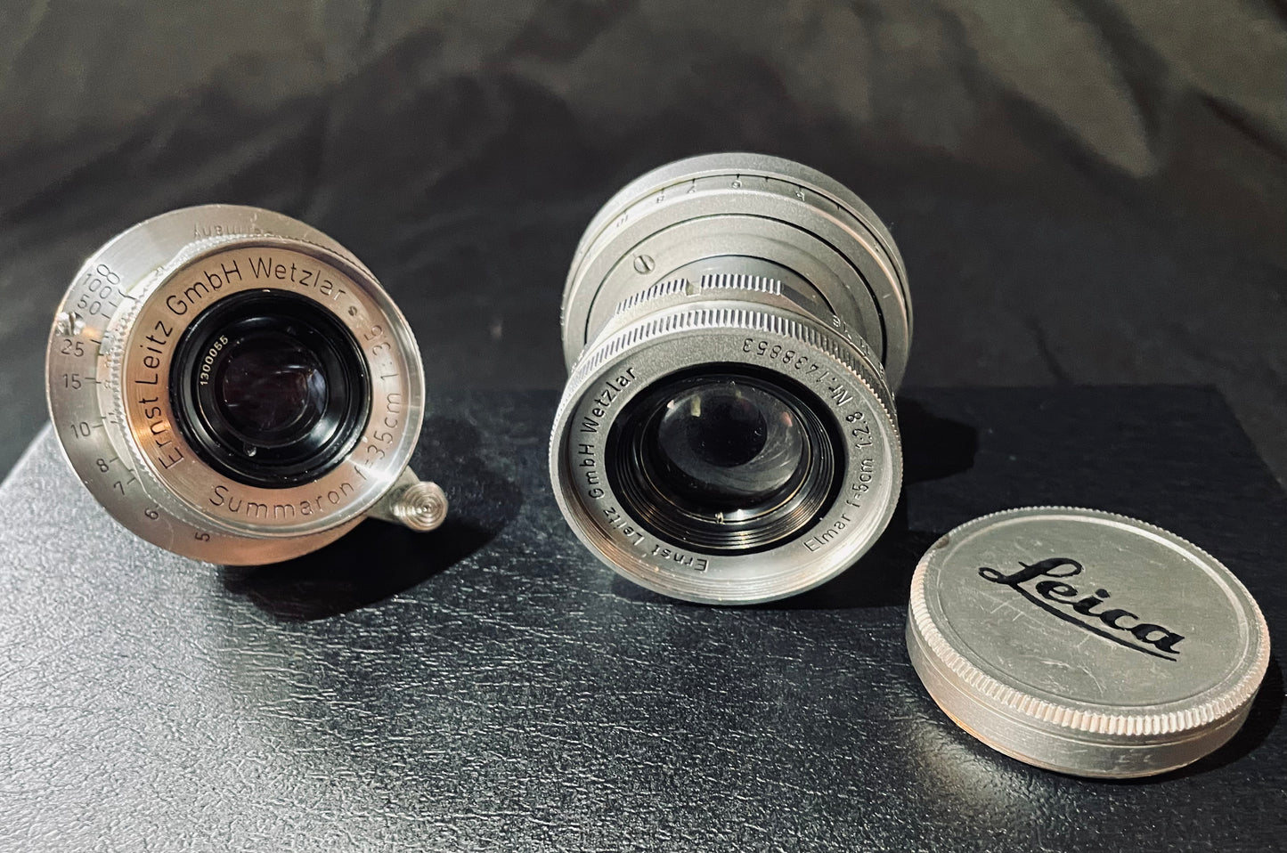 1953 Leica iiiF Red Dial with 2 Lenses