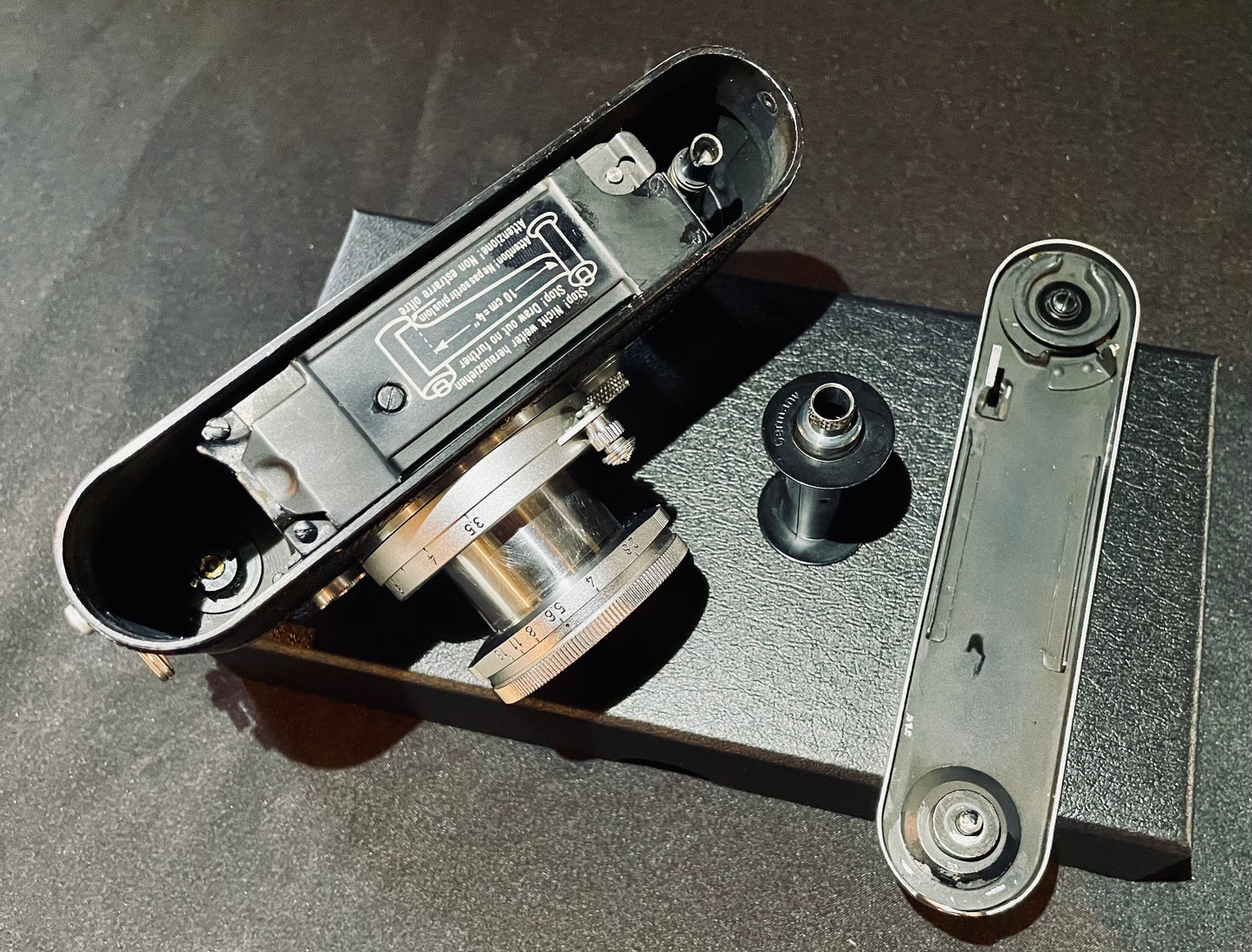 1953 Leica iiiF Red Dial with 2 Lenses